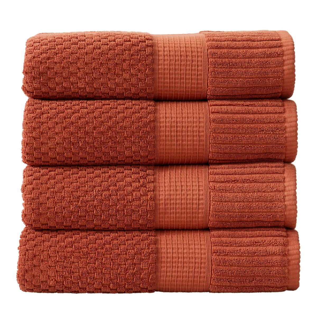 NY Loft 100% Cotton 6-Piece Bath Towel Set | Pink | Oeko-TEX | Quick-Dry