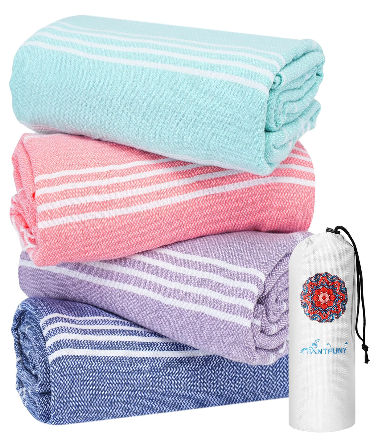Turkish Beach Towels Vacation Essentials Quick Dry Sand Free Soft Absorbent Adult Oversized Bath Pool Swim Long Towel Lightweight Thin Fast Drying Over The Chair Towel Sand Repellent Anti Yellow