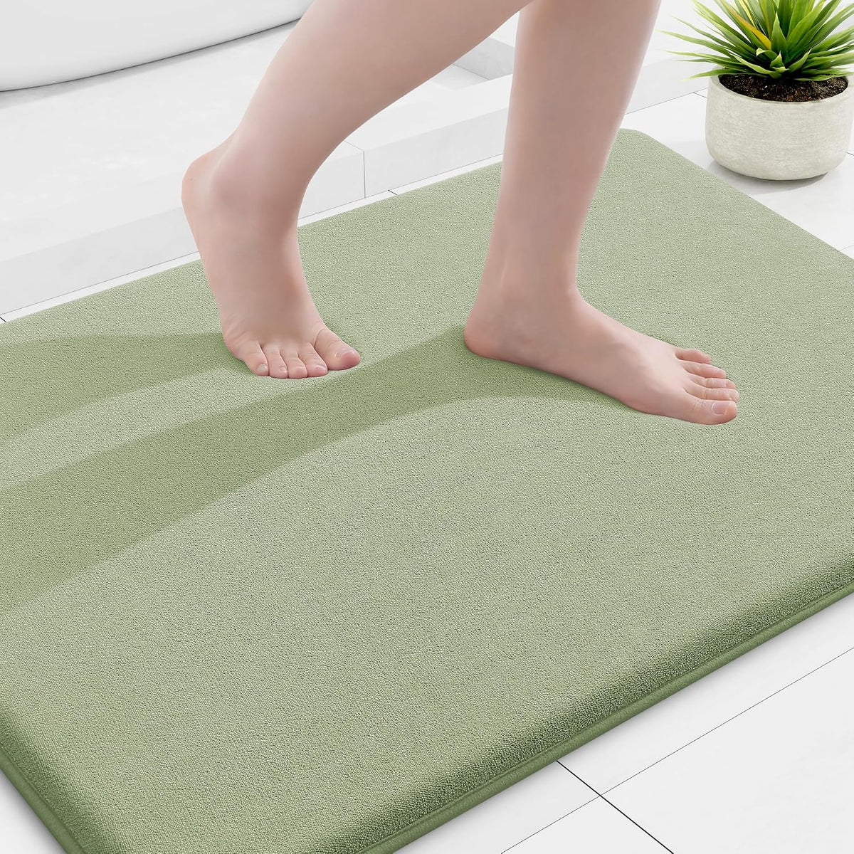 Smiry Memory Foam Bath Mat 30x20, Extra Soft and Absorbent Bathroom Rugs