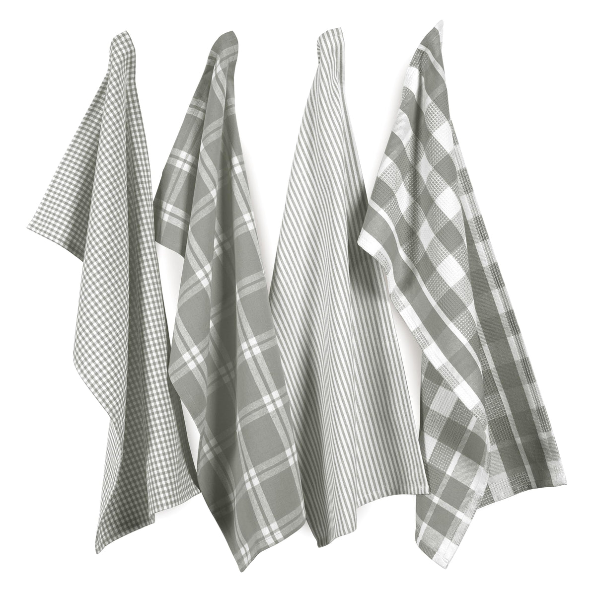 LANE LINEN Dish Towels for Kitchen 100% Cotton Tightly Woven 6 Pack - Olive