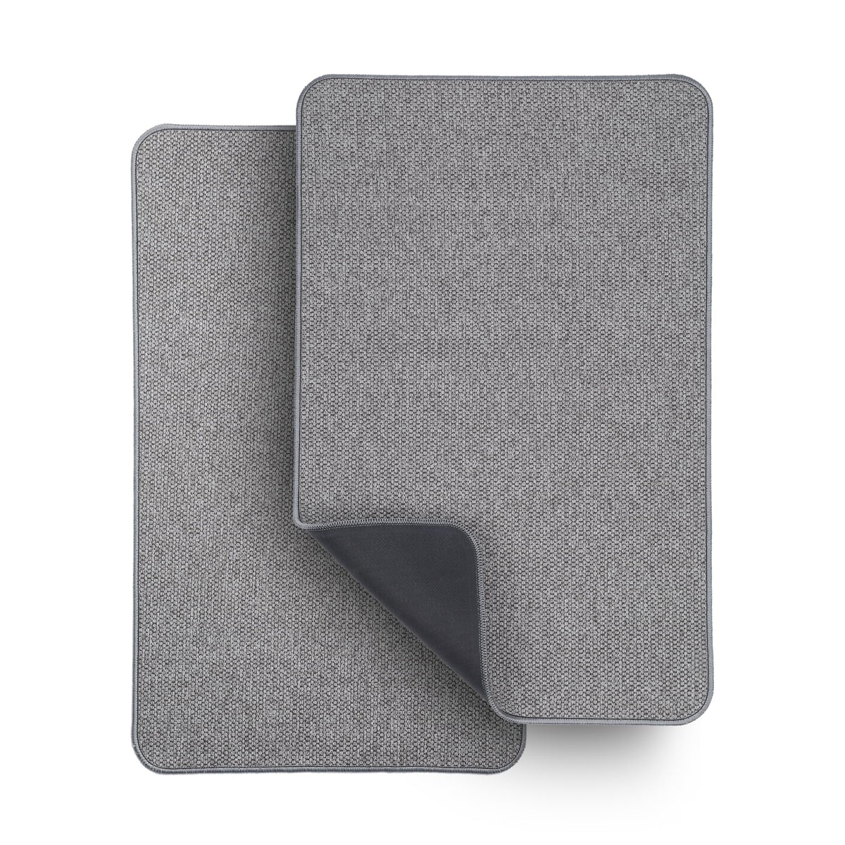 Bath Mat,Ultra Thin Bathroom Rugs,Rubber Bath Mats for Bathroom,No Slip Bath Rugs,Quick Dry,Machine Washable,Low Pile,Absorbent,Shower Outside,Sink,Home Decor Accessories.Grey,1'5"x2'3"(17x27Inch)
