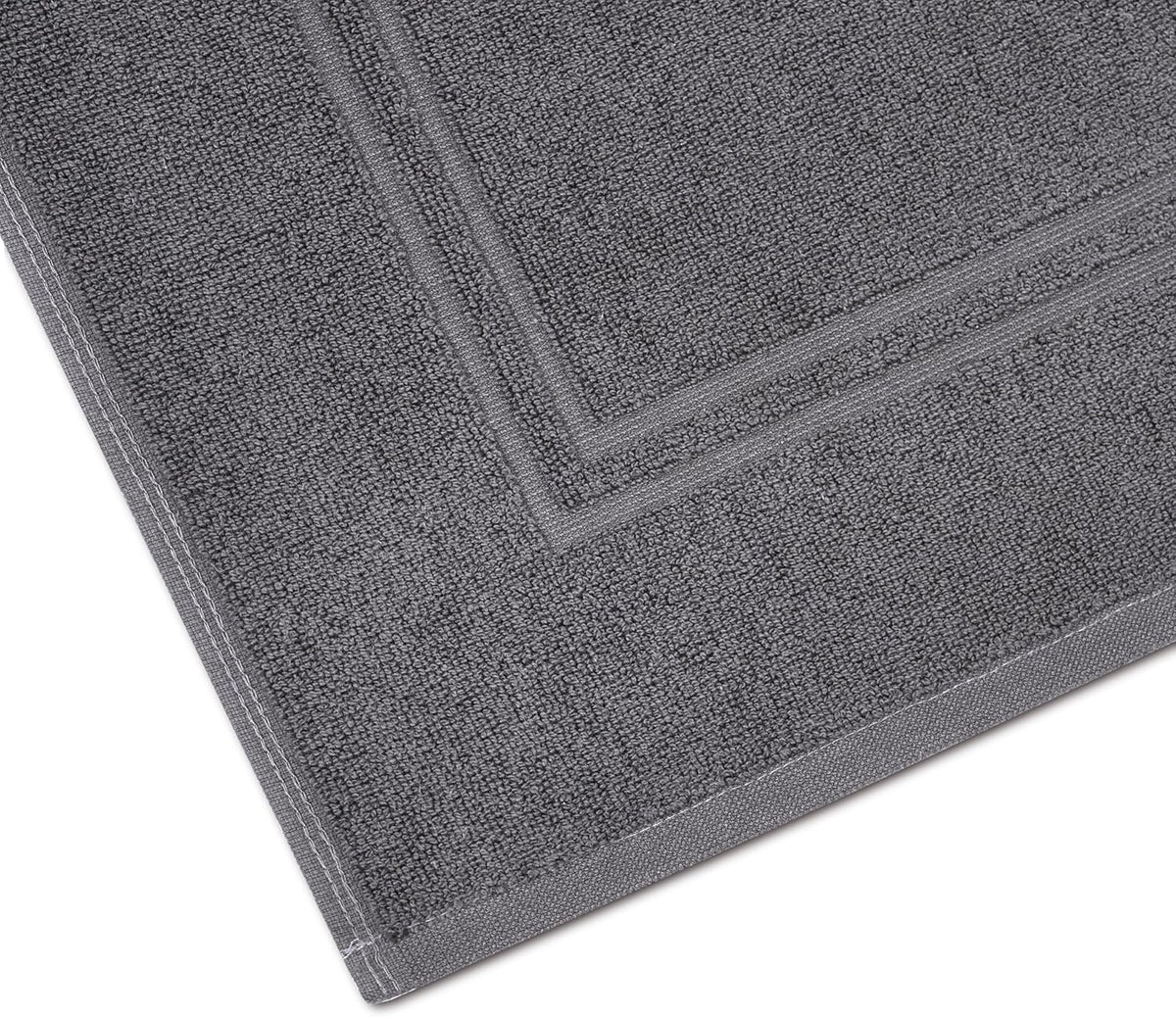 Tens Towels 2 Piece Bath Mats 20 x 32 Inches, Dark Grey
