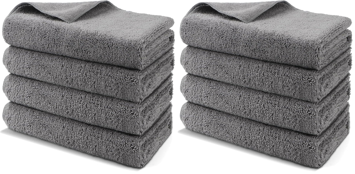 HOMEXCEL Professional Large Microfiber Car Drying Towels 2 Pack, Lint Free, Scratch Free, Highly Absorbent Drying Towel for Cars, SUVs, RVs, Trucks, and Boats,31" x 24",Grey