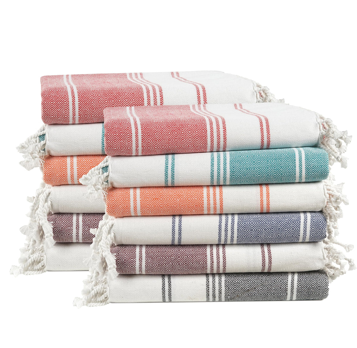 LANE LINEN Turkish Towels 6 Pcs, Beach Towels Oversized, Soft - Beach Party
