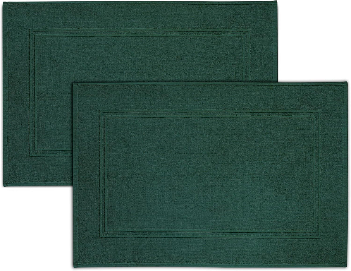 Tens Towels 2 Piece Bath Mats 20 x 32 Inches, Dark Grey
