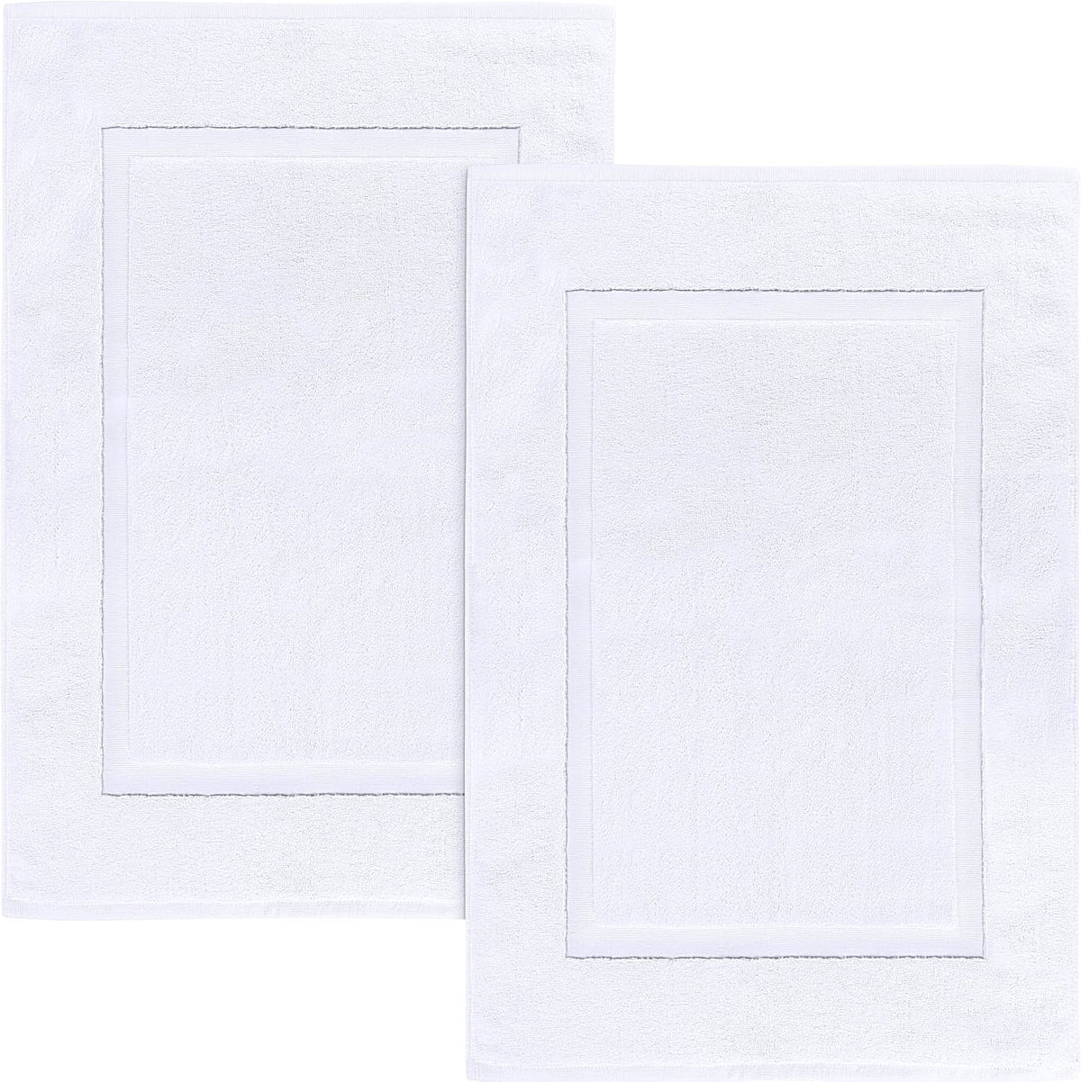 Utopia Towels Cotton Bath Mat, 21x34 in, 2 Pack, White