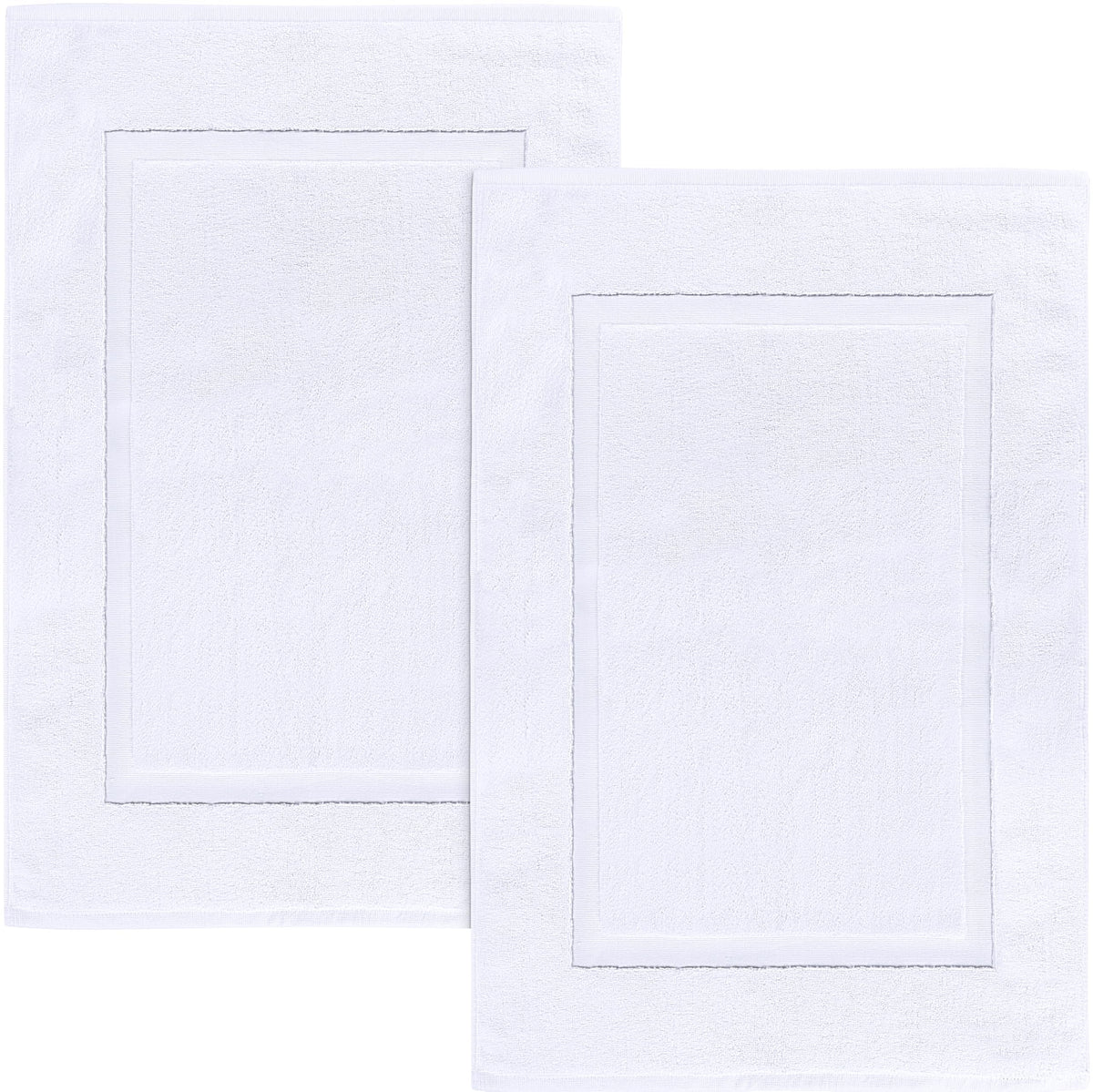 Utopia Towels Cotton Bath Mat, 21x34 in, 2 Pack, Grey