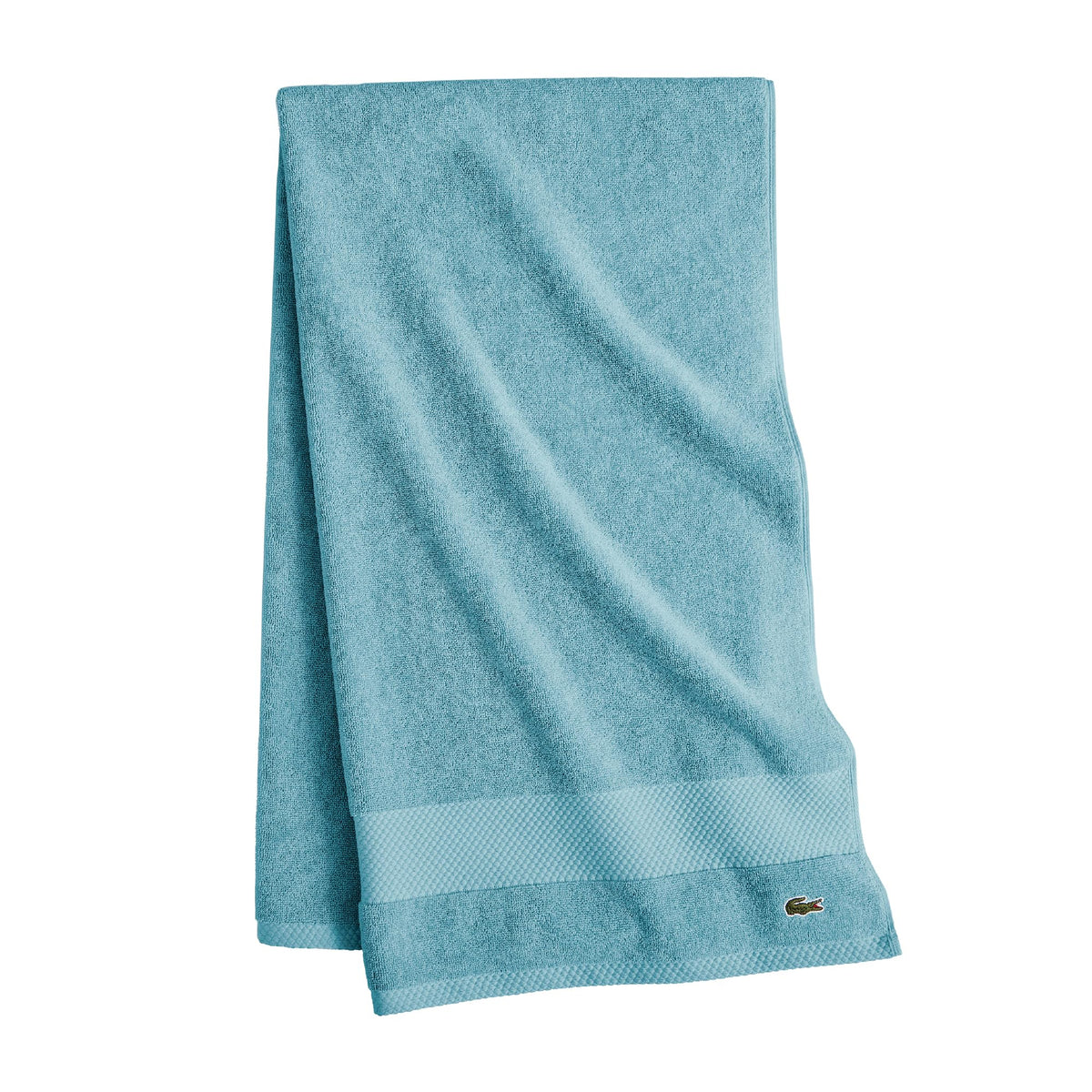 Lacoste Heritage 100% Supima Cotton Bath Towel 30" x 54", Micro Chip