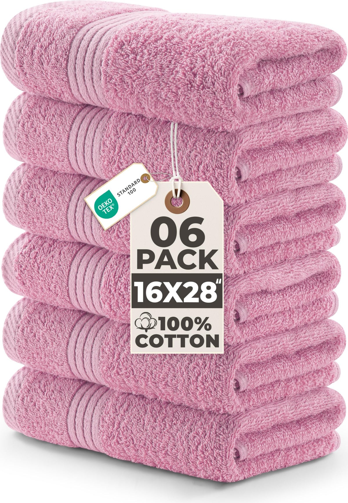 Utopia Towels 6 Piece Hand Towels Set, 16x28 in, 100% Cotton, Navy