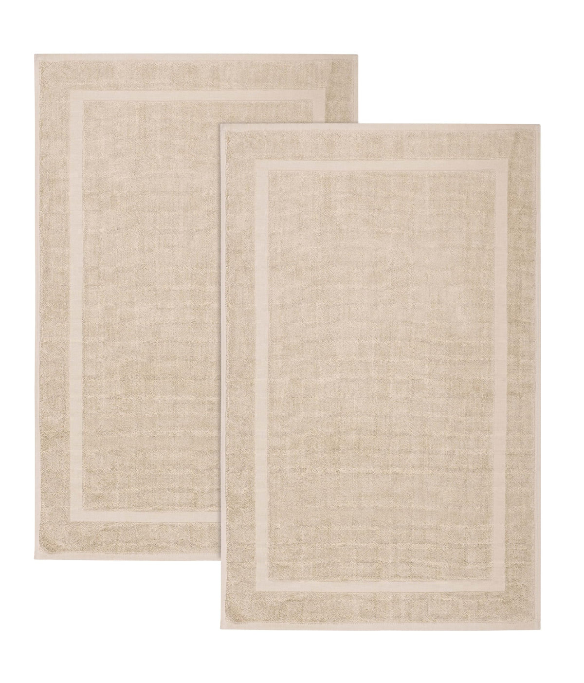 COTTON CRAFT Bath Mats - 2 Pack Tub Shower Floor Mat - 21x30- Azure Blue