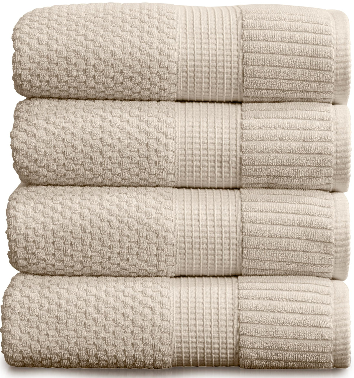 NY Loft 100% Cotton 6-Piece Bath Towel Set | Pink | Oeko-TEX | Quick-Dry