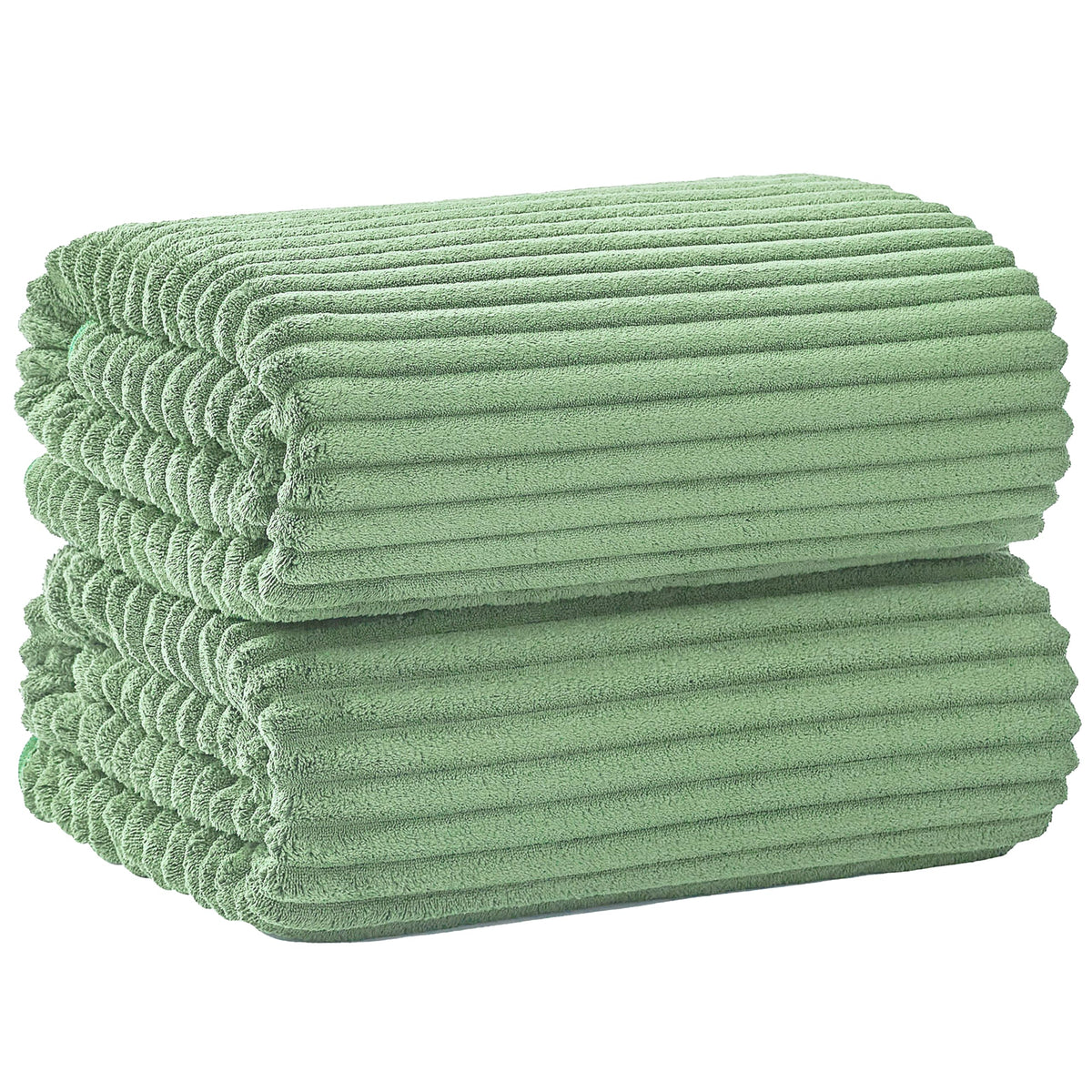 6 PC Bath Towel Set, 40"x80" Oversized Bath Sheets, Navy Blue