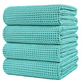 POLYTE 430 GSM Poly Blend Microfiber Quick Dry Waffle Bath Towel, 30x60 in