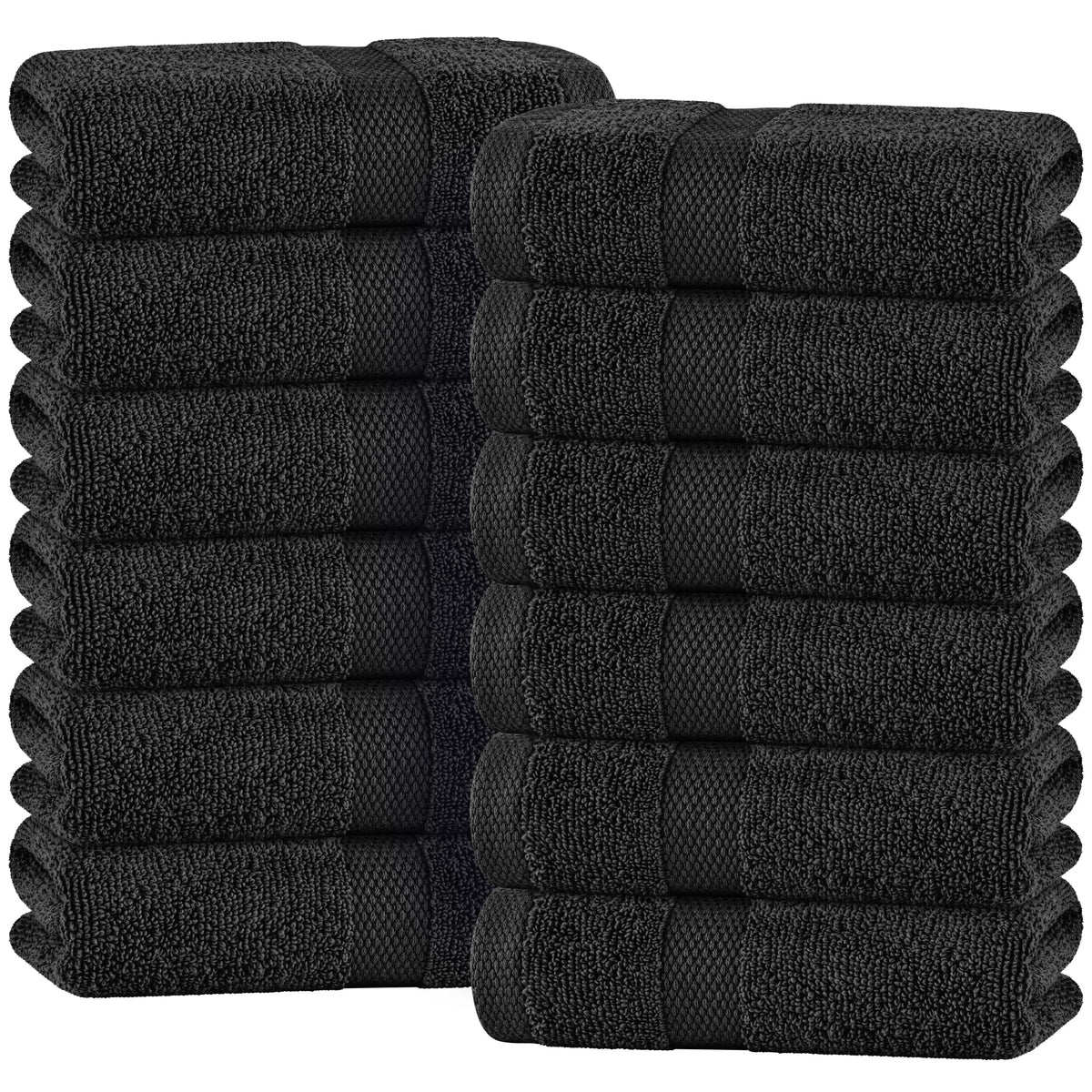Wealuxe White Bath Towels Set of 4 — 27 x 54 Inch, 100% Ring Spun Cotton 650GSM, Extra Absorbent, Soft White Towels for Bathroom, Shower, Hotel, Spa