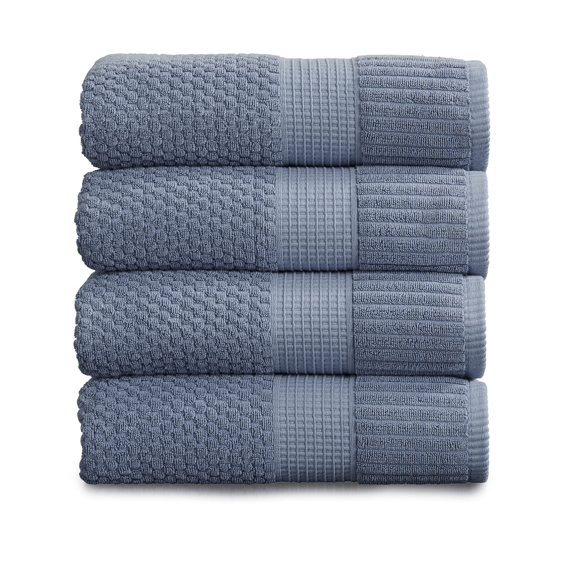 NY Loft 100% Cotton 6-Piece Bath Towel Set | Pink | Oeko-TEX | Quick-Dry