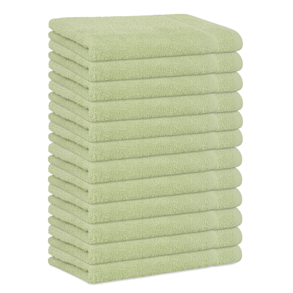 Basic Hand Towels 16x26 Inches – Pack of 12 – White Color – Soft and Absorbent Multipurpose Cotton Towels for Bathroom, Spa, Gym, Salon, Hotel, and Everyday Use
