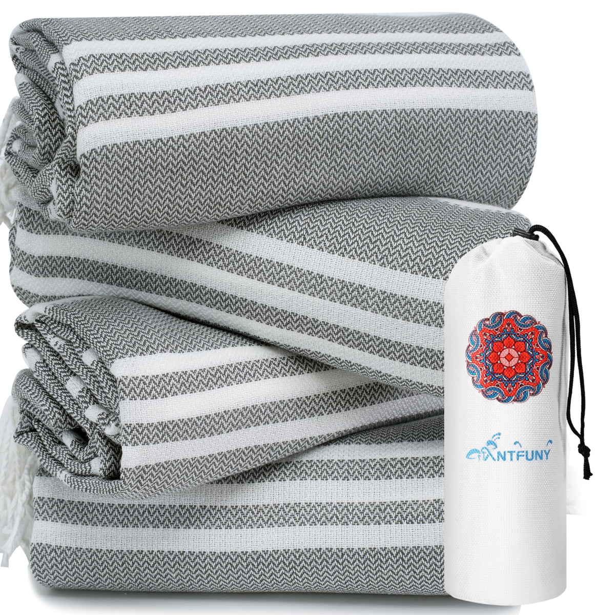 Turkish Beach Towels Vacation Essentials Quick Dry Sand Free Soft Absorbent Adult Oversized Bath Pool Swim Long Towel Lightweight Thin Fast Drying Over The Chair Towel Sand Repellent Anti Yellow
