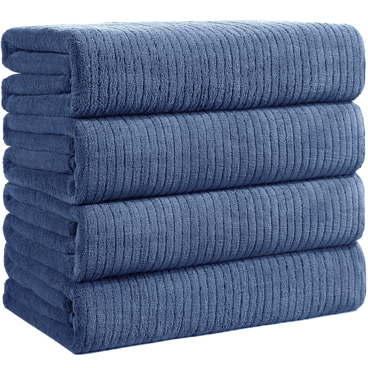 4 Pack Bath Towels Set 35 x 70in Extra Large, Ultra Soft Microfiber