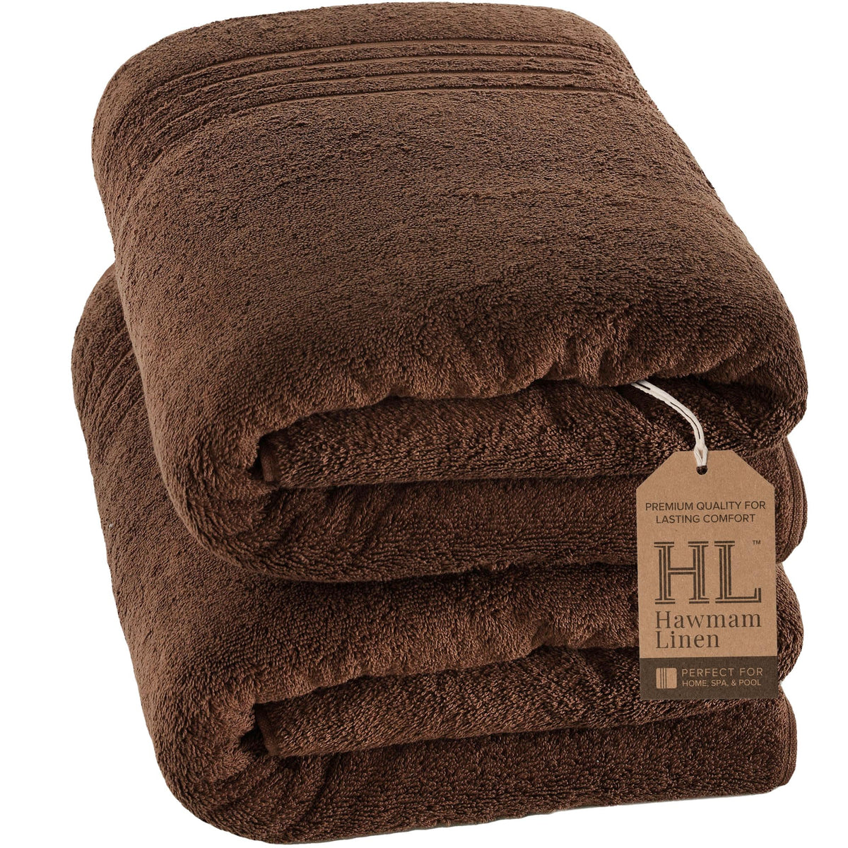 Hawmam Linen White Bath Towels 4 Pack 27 x 54 Inches 100% Turkish Cotton Soft Lightweight and Highly Absorbent Quick Drying Towels, Premium Quality Perfect for Daily Use