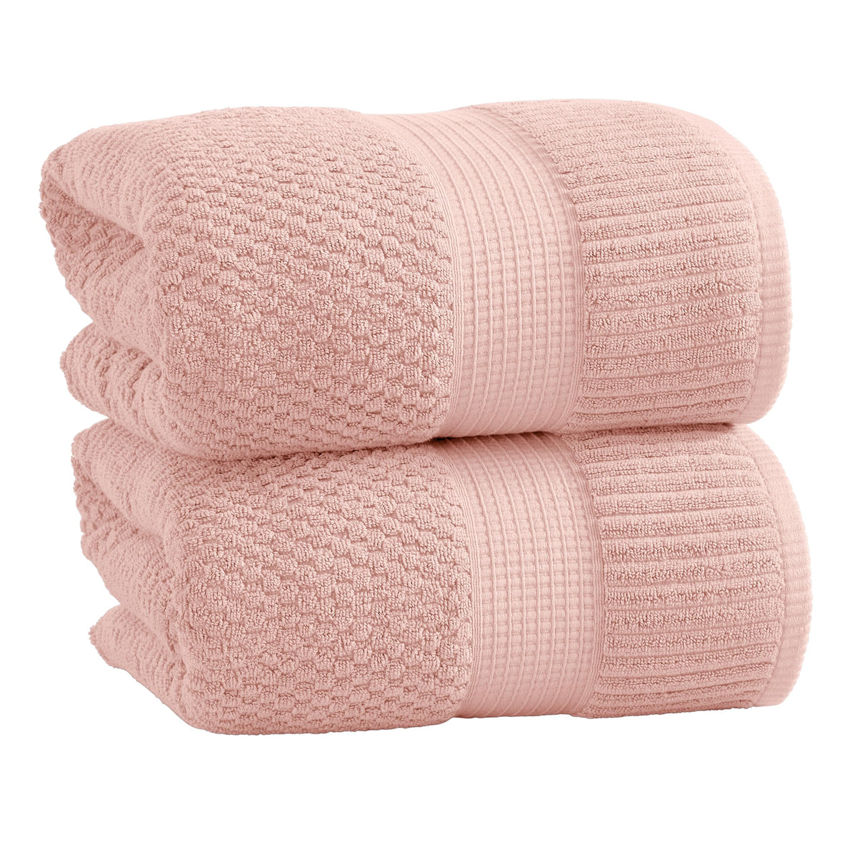 NY Loft 100% Cotton 6-Piece Bath Towel Set | Pink | Oeko-TEX | Quick-Dry