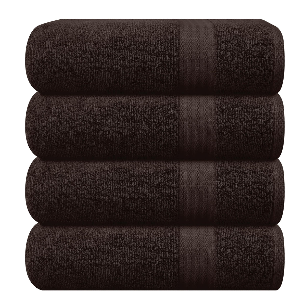 GLAMBURG Ultra Soft 8-Piece Towel Set - 100% Pure Ringspun Cotton, Contains 2 Oversized Bath Towels 27x54, 2 Hand Towels 16x28, 4 Wash Cloths 13x13 - Ideal for Everyday use, Hotel & Spa - Navy Blue