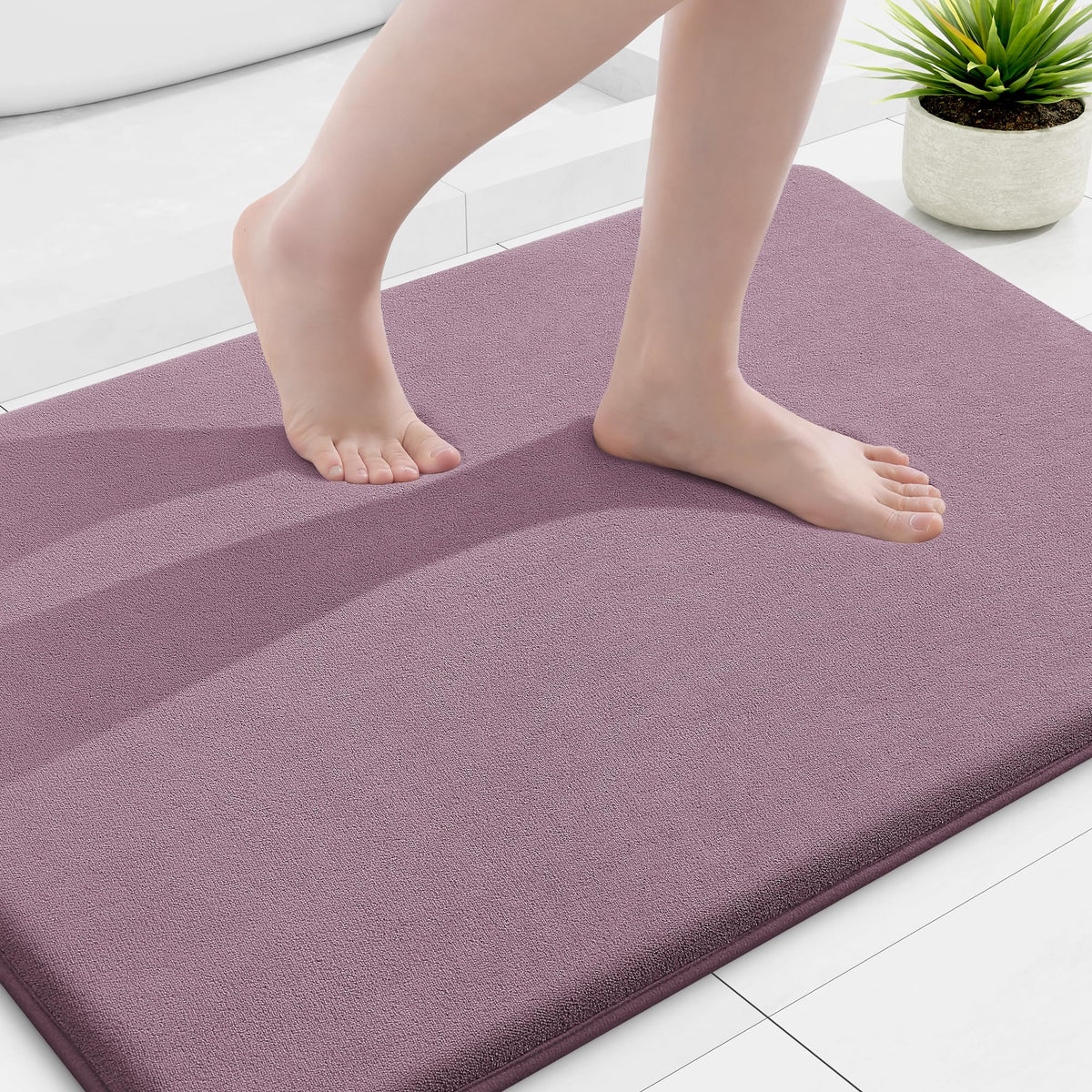 Smiry Memory Foam Bath Mat 30x20, Extra Soft and Absorbent Bathroom Rugs