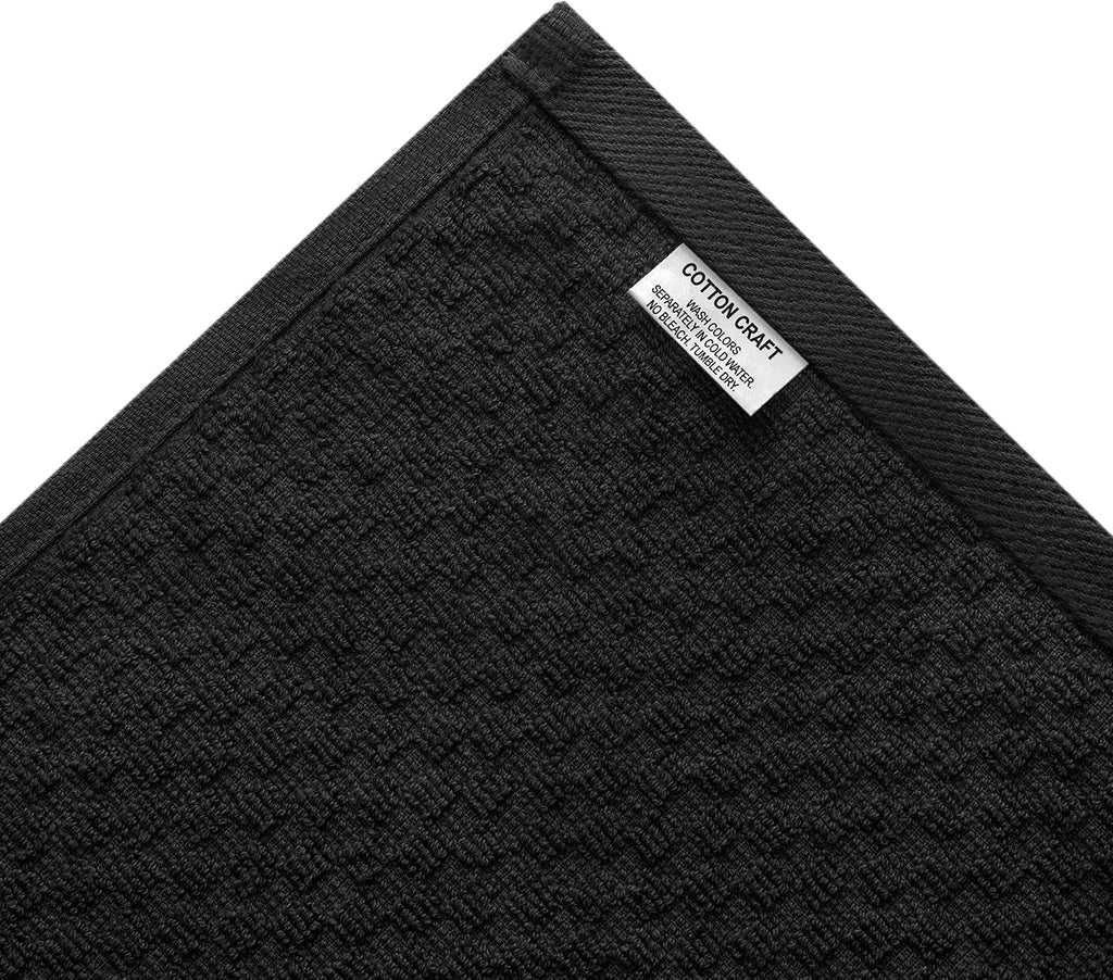 COTTON CRAFT Amazing Kitchen Towel - 12 Pack 100% Cotton Waffle Terry Towel