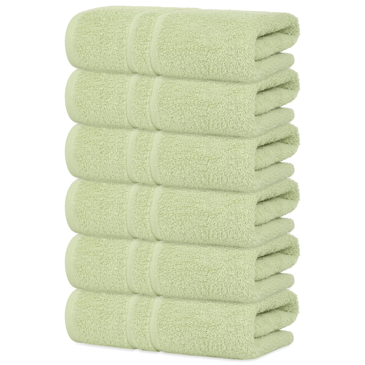 Basic Hand Towels 16x26 Inches – Pack of 12 – White Color – Soft and Absorbent Multipurpose Cotton Towels for Bathroom, Spa, Gym, Salon, Hotel, and Everyday Use