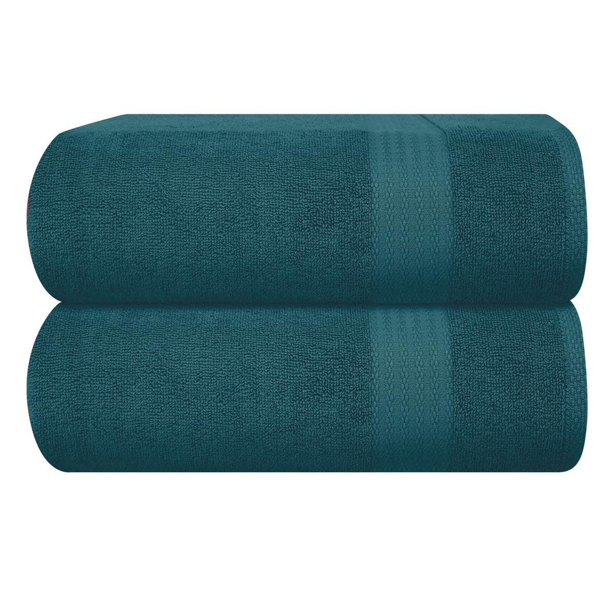 GLAMBURG Ultra Soft 8-Piece Towel Set - 100% Pure Ringspun Cotton, Contains 2 Oversized Bath Towels 27x54, 2 Hand Towels 16x28, 4 Wash Cloths 13x13 - Ideal for Everyday use, Hotel & Spa - Navy Blue