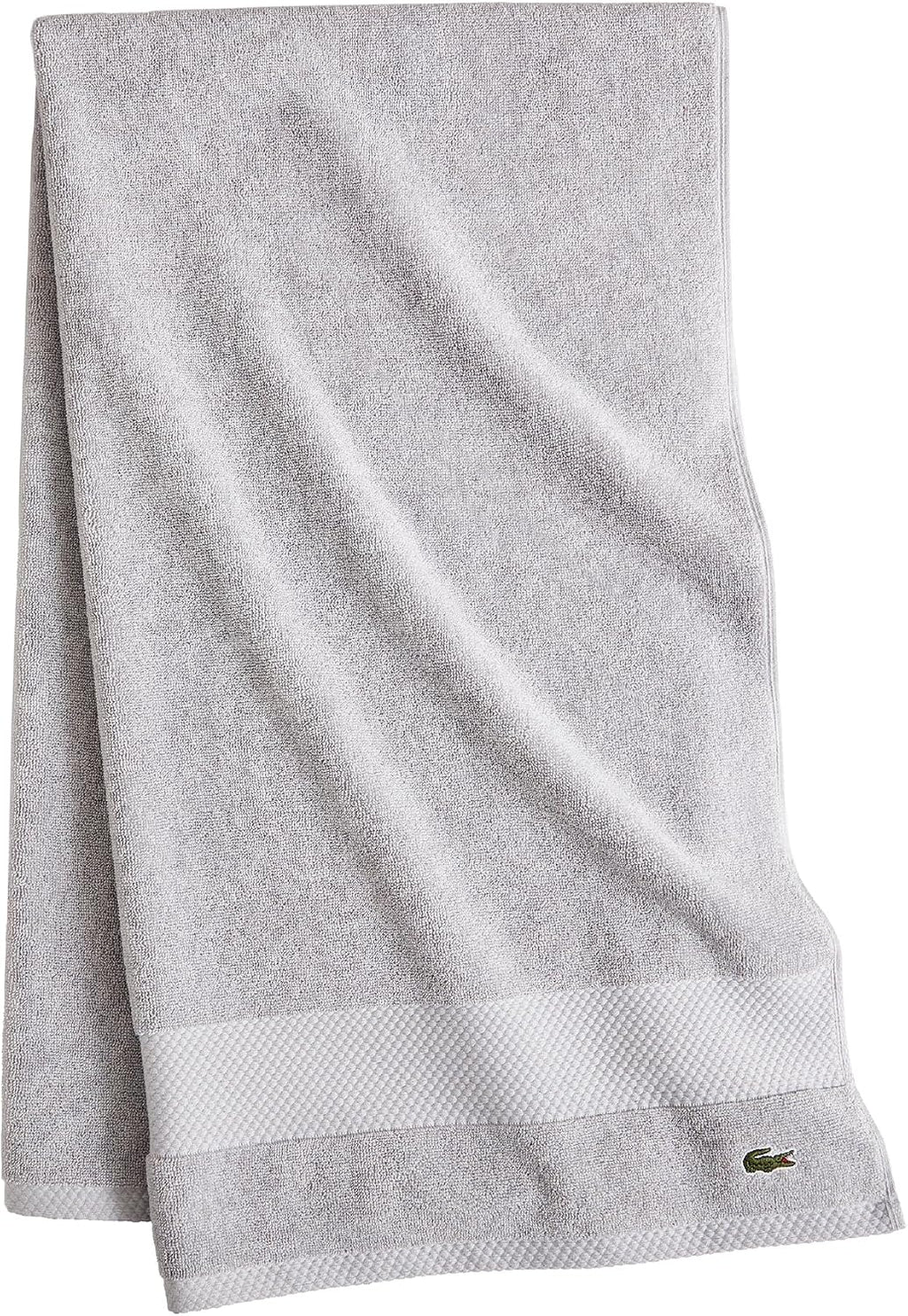 Lacoste Heritage 100% Supima Cotton Bath Towel 30" x 54", Micro Chip