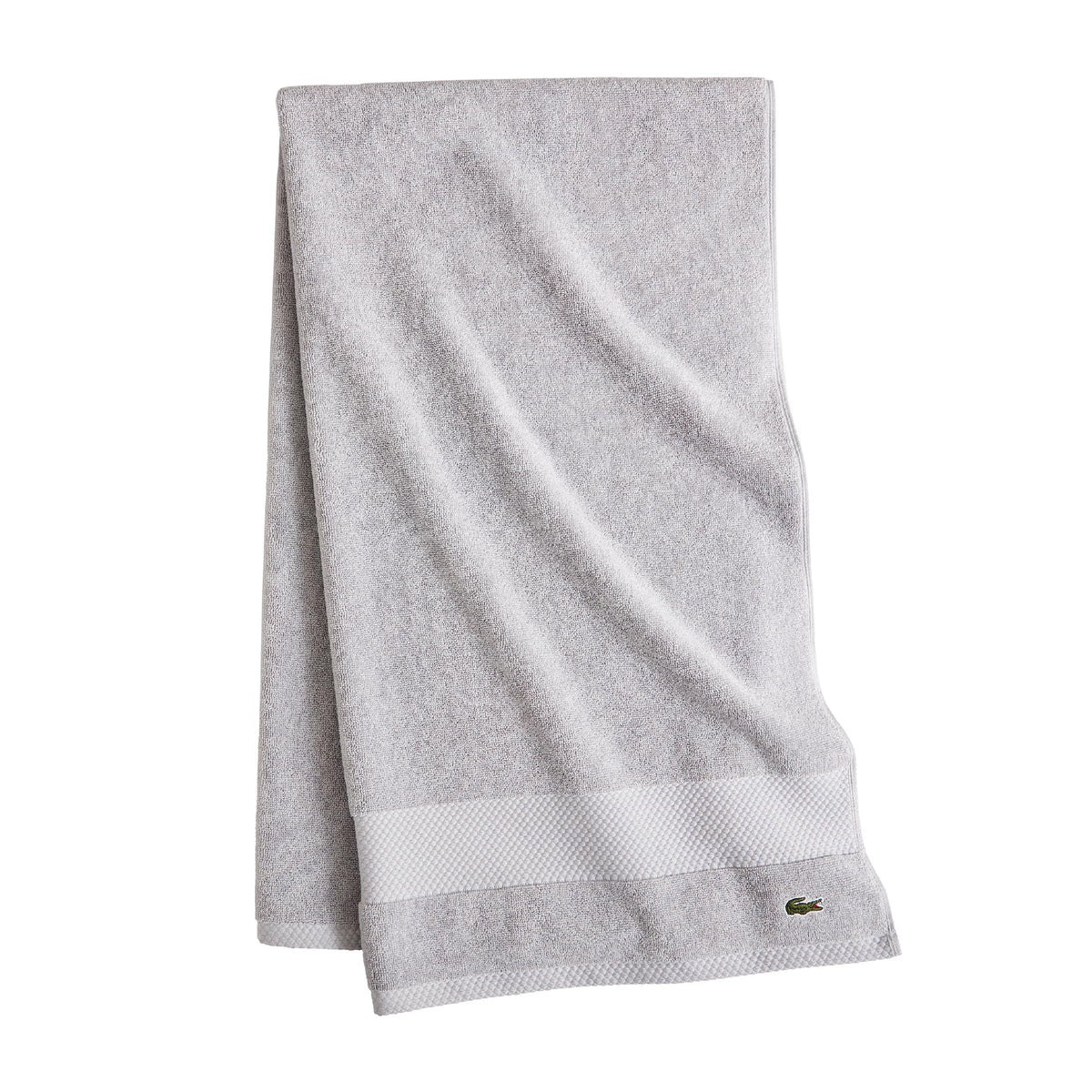 Lacoste Heritage 100% Supima Cotton Bath Towel 30" x 54", Micro Chip