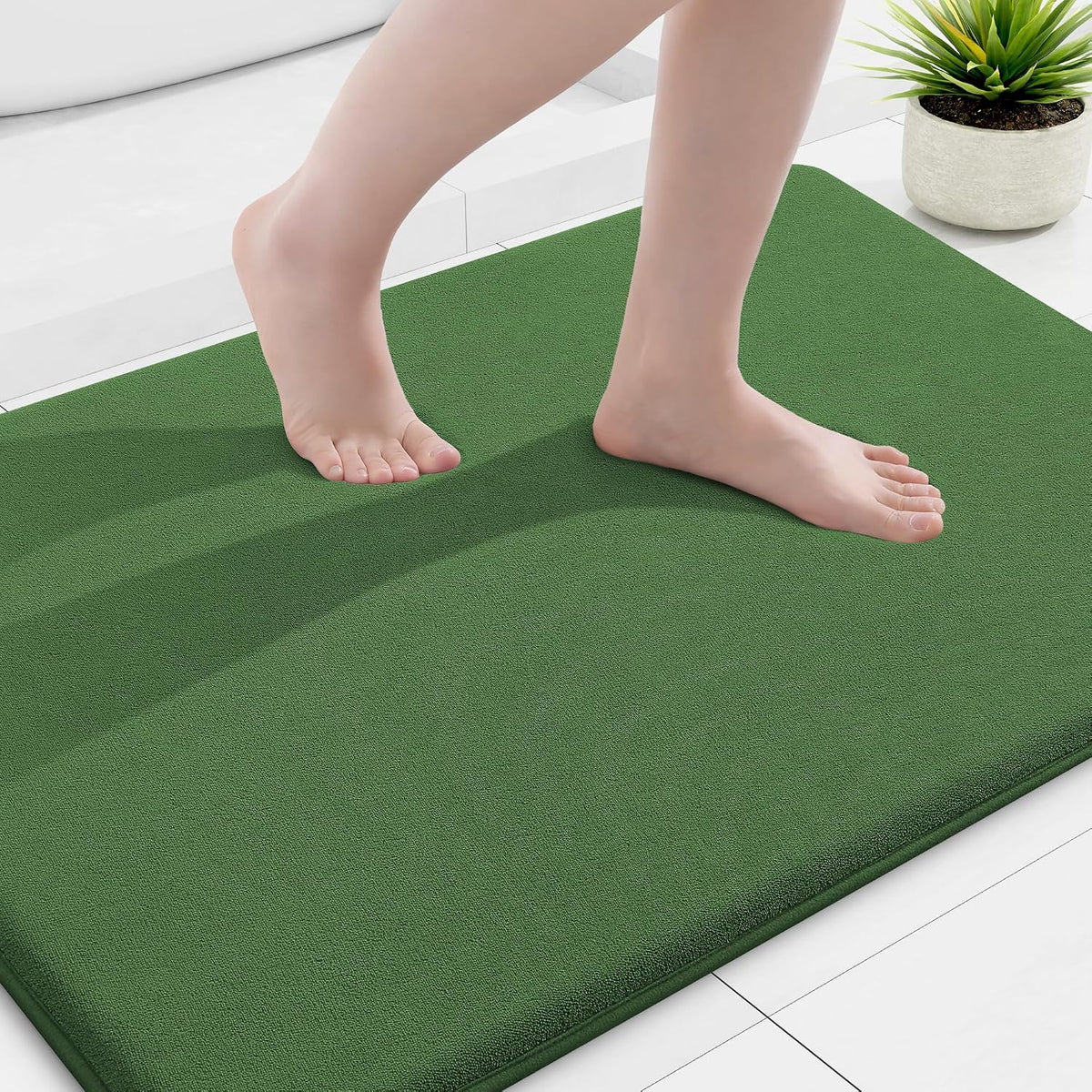 Smiry Memory Foam Bath Mat 30x20, Extra Soft and Absorbent Bathroom Rugs