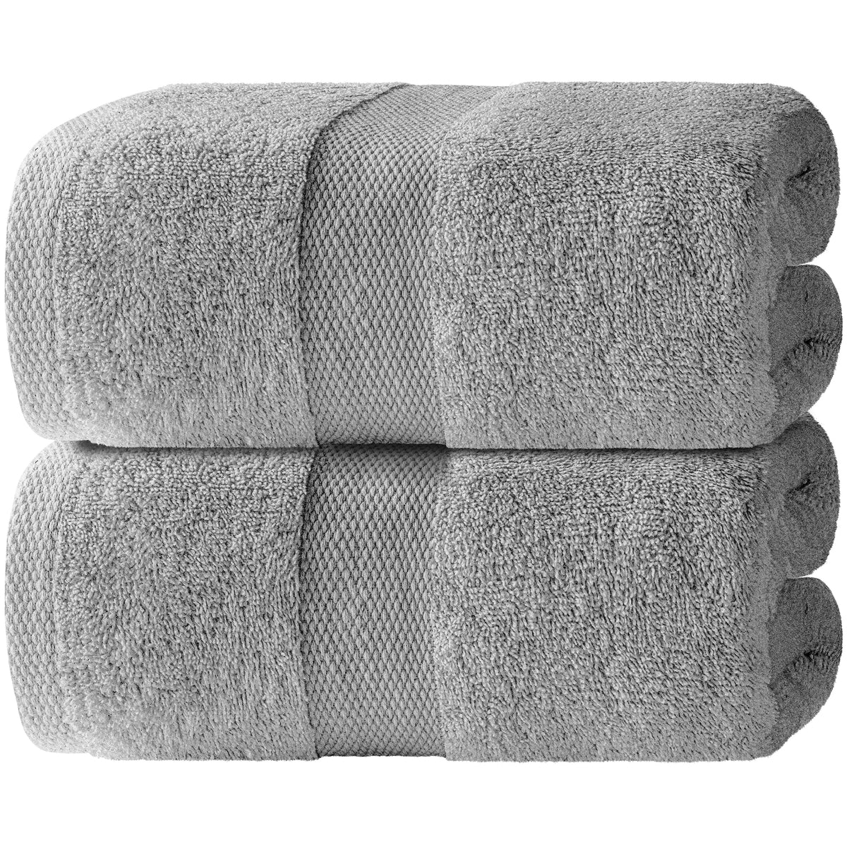 Wealuxe White Bath Towels Set of 4 — 27 x 54 Inch, 100% Ring Spun Cotton 650GSM, Extra Absorbent, Soft White Towels for Bathroom, Shower, Hotel, Spa