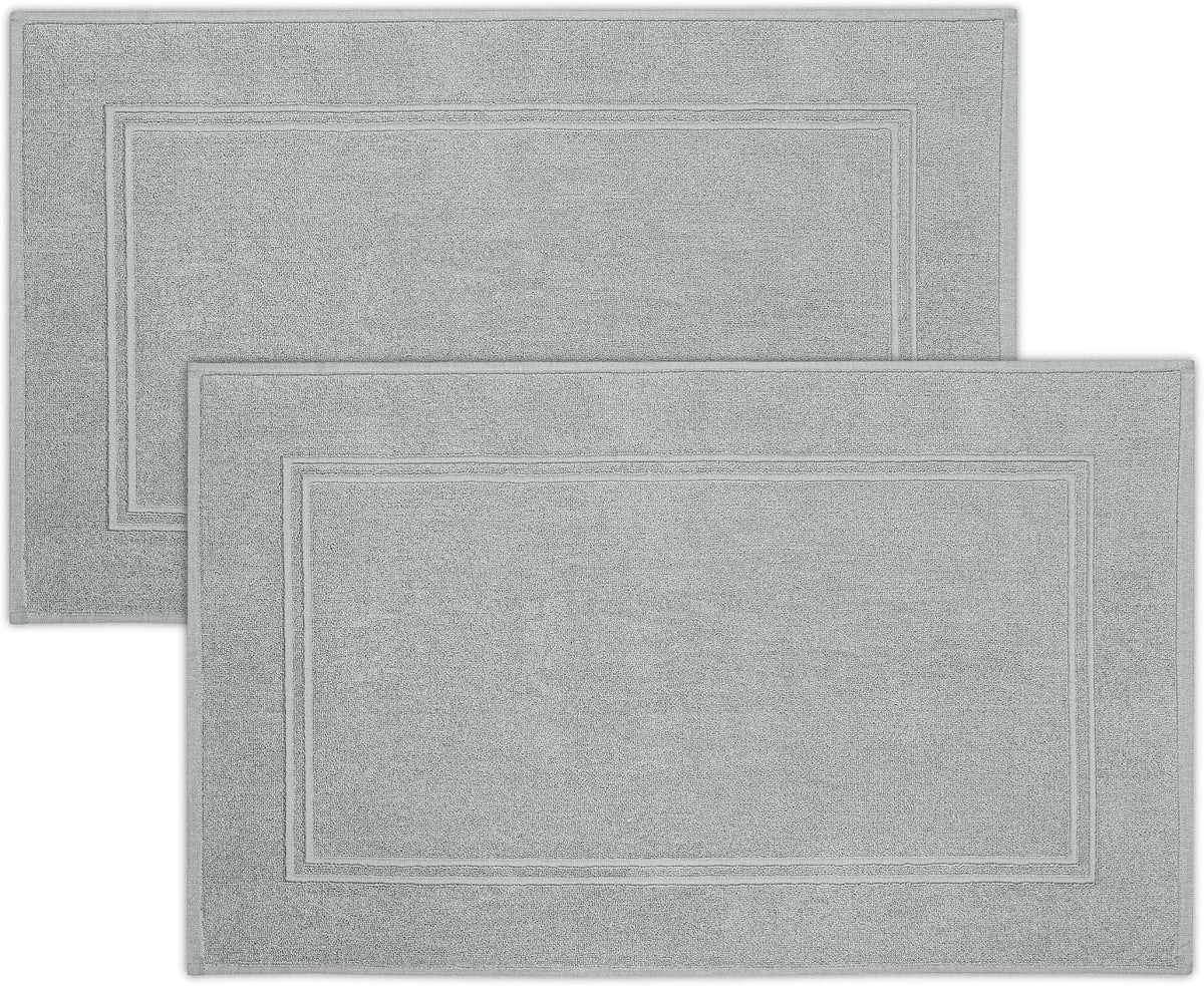 Tens Towels 2 Piece Bath Mats 20 x 32 Inches, Dark Grey