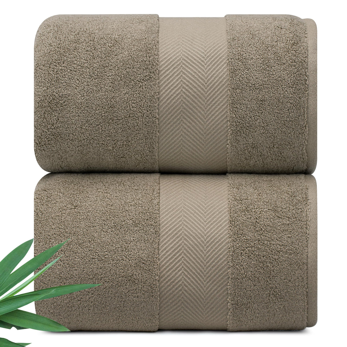 Alusa Home Ultra Soft & Plush Viscose from Bamboo Bath Towels - 700 GSM Luxury Bath Towels - 6 Piece Set - Super Absorbent & Quick Drying (Eucalyptus Green)