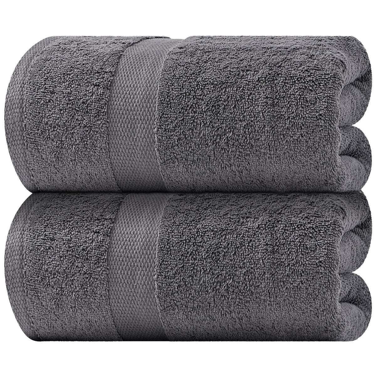 Wealuxe White Bath Towels Set of 4 — 27 x 54 Inch, 100% Ring Spun Cotton 650GSM, Extra Absorbent, Soft White Towels for Bathroom, Shower, Hotel, Spa