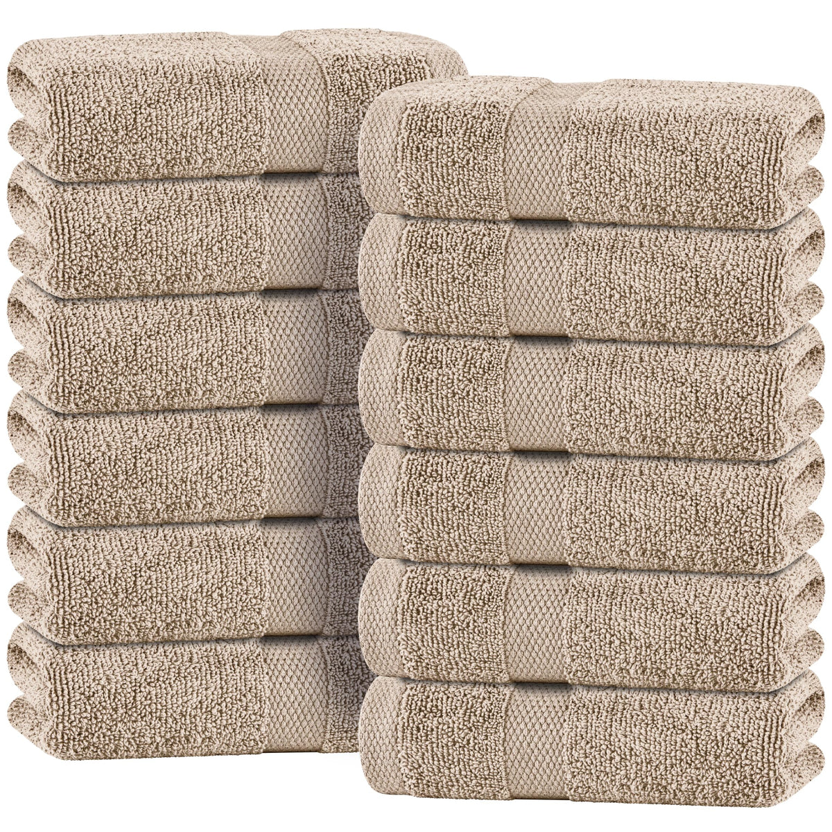 Wealuxe White Bath Towels Set of 4 — 27 x 54 Inch, 100% Ring Spun Cotton 650GSM, Extra Absorbent, Soft White Towels for Bathroom, Shower, Hotel, Spa