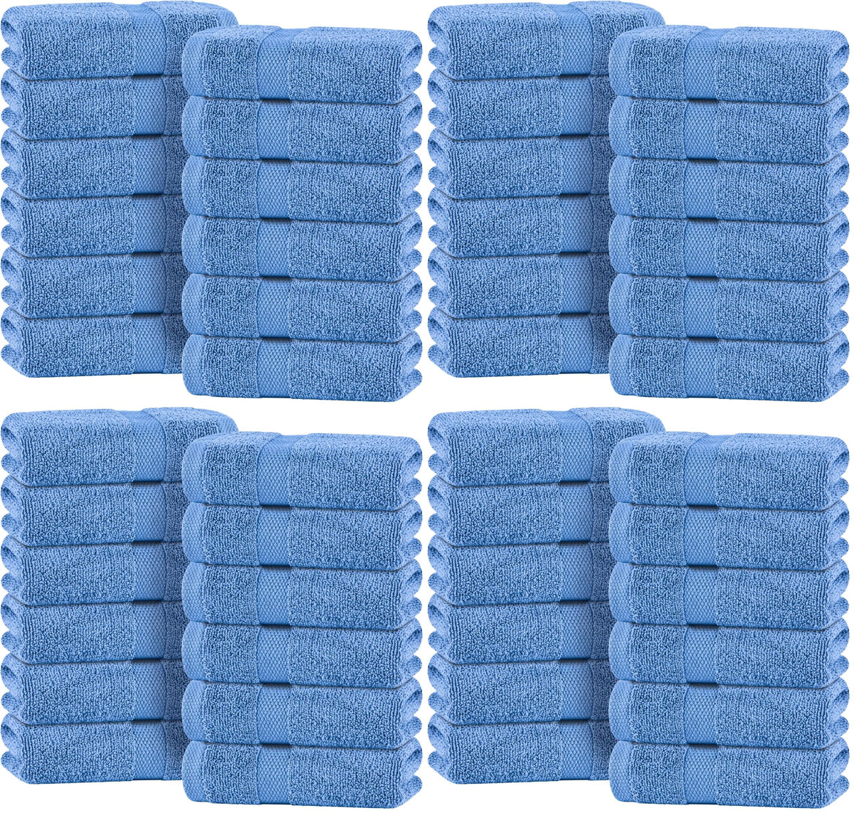Wealuxe White Bath Towels Set of 4 — 27 x 54 Inch, 100% Ring Spun Cotton 650GSM, Extra Absorbent, Soft White Towels for Bathroom, Shower, Hotel, Spa