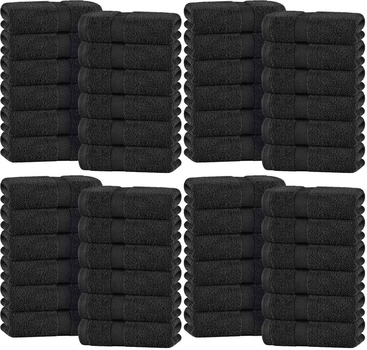 Wealuxe White Bath Towels Set of 4 — 27 x 54 Inch, 100% Ring Spun Cotton 650GSM, Extra Absorbent, Soft White Towels for Bathroom, Shower, Hotel, Spa