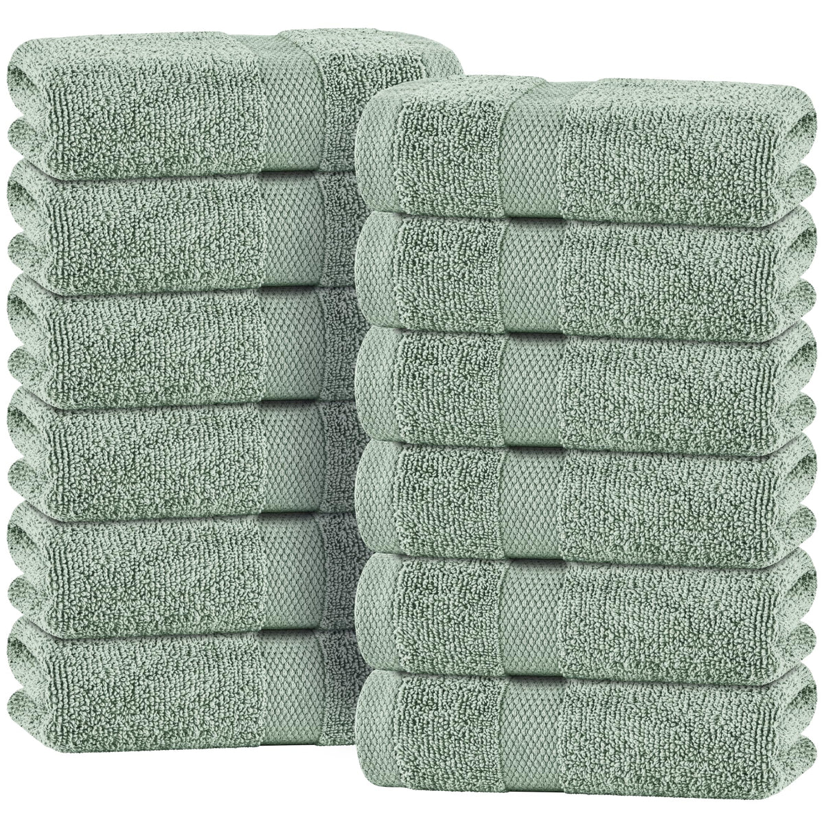Wealuxe White Bath Towels Set of 4 — 27 x 54 Inch, 100% Ring Spun Cotton 650GSM, Extra Absorbent, Soft White Towels for Bathroom, Shower, Hotel, Spa