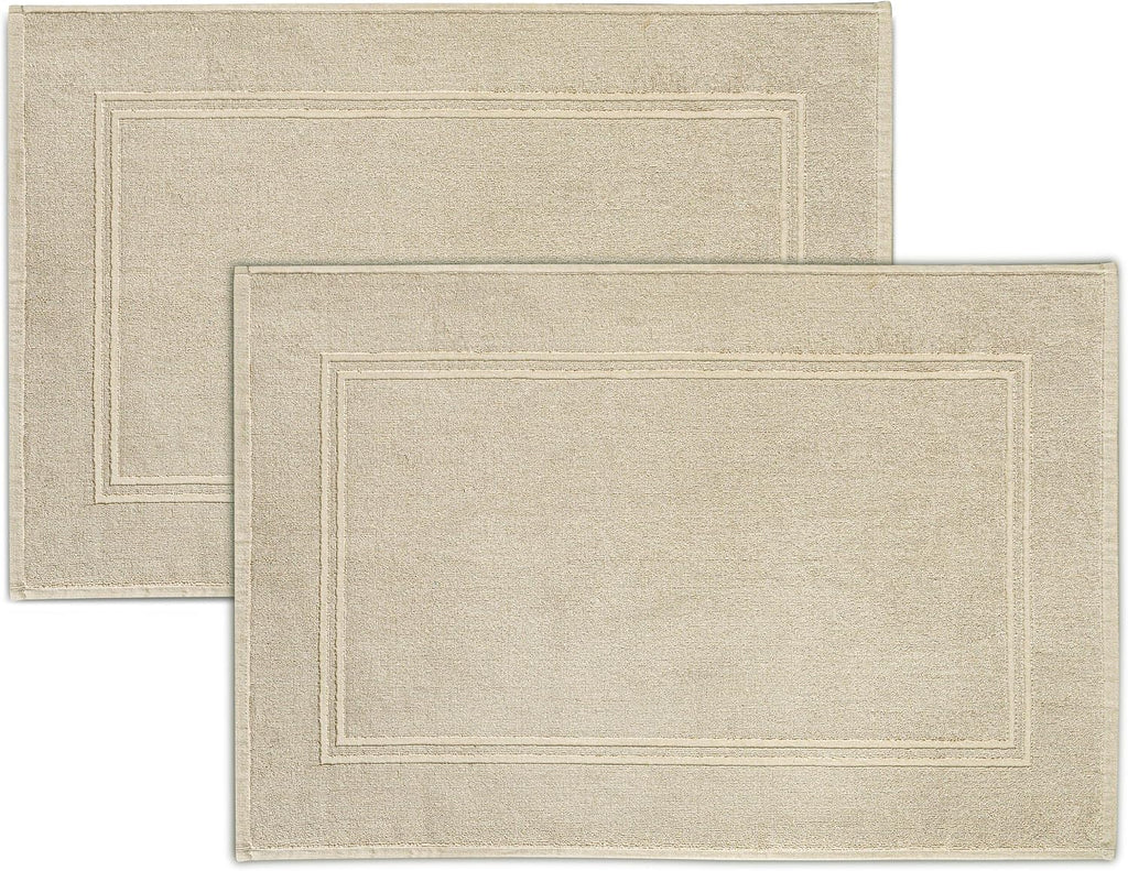 Tens Towels 2 Piece Bath Mats 20 x 32 Inches, Beige