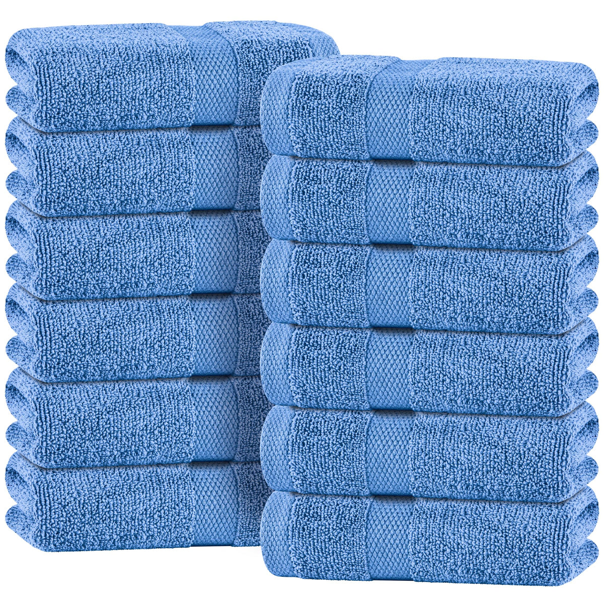 Wealuxe White Bath Towels Set of 4 — 27 x 54 Inch, 100% Ring Spun Cotton 650GSM, Extra Absorbent, Soft White Towels for Bathroom, Shower, Hotel, Spa
