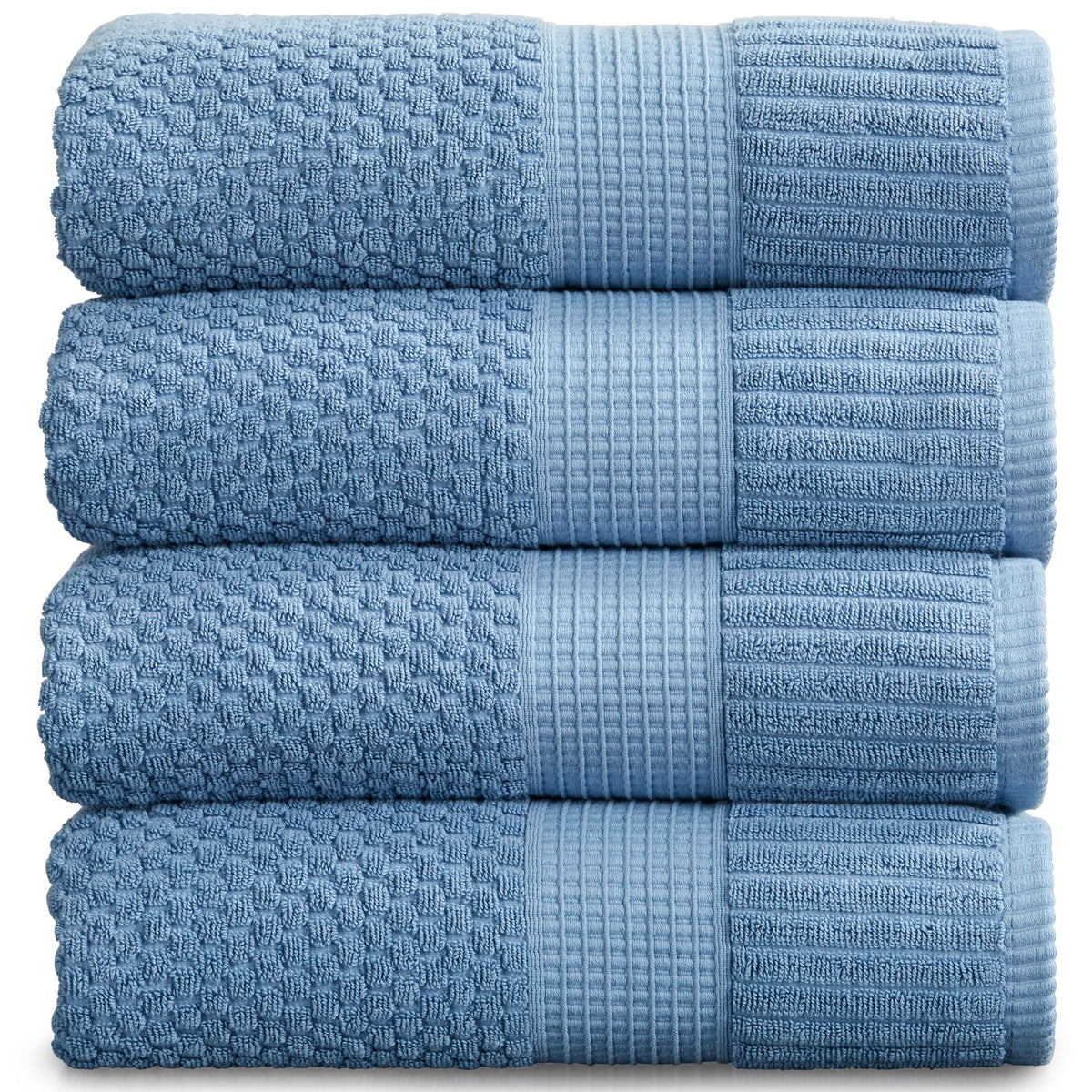 NY Loft 100% Cotton 6-Piece Bath Towel Set | Pink | Oeko-TEX | Quick-Dry